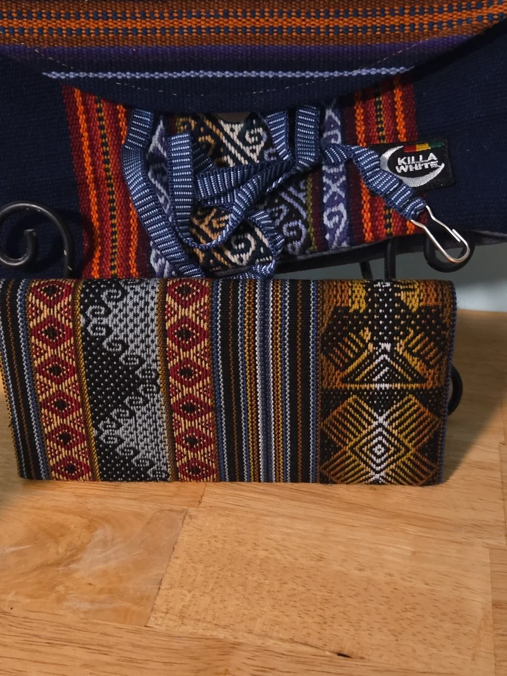 Bundle Of Hand Made Wristlet /crossbody With Wallet Also Woven Material. (#89 - Picture 15 of 15